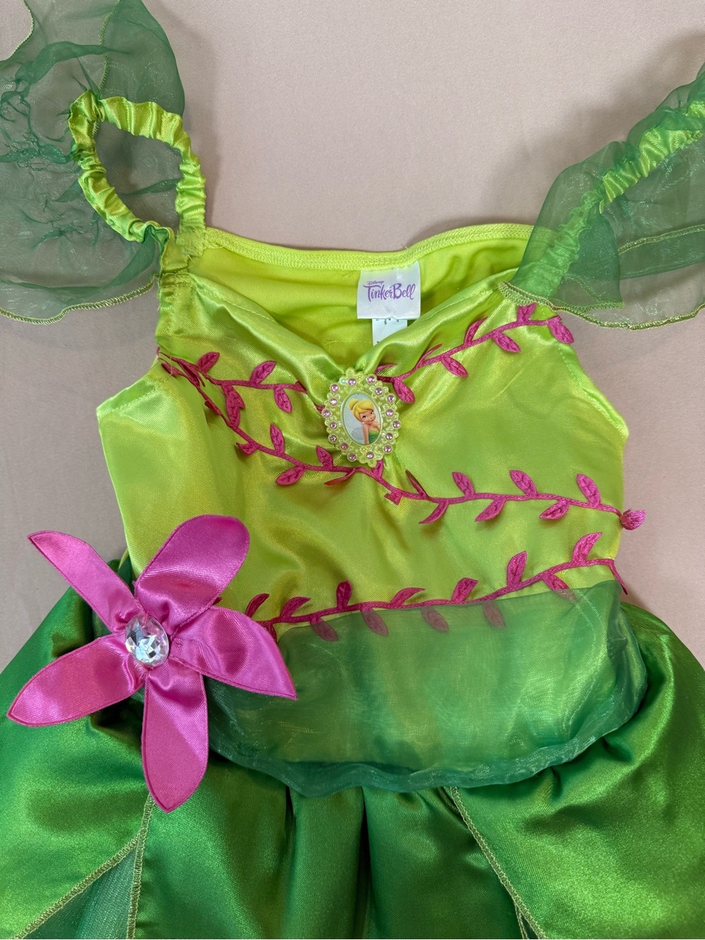 Tinkerbell Costume, Girls Size Small 4-6.